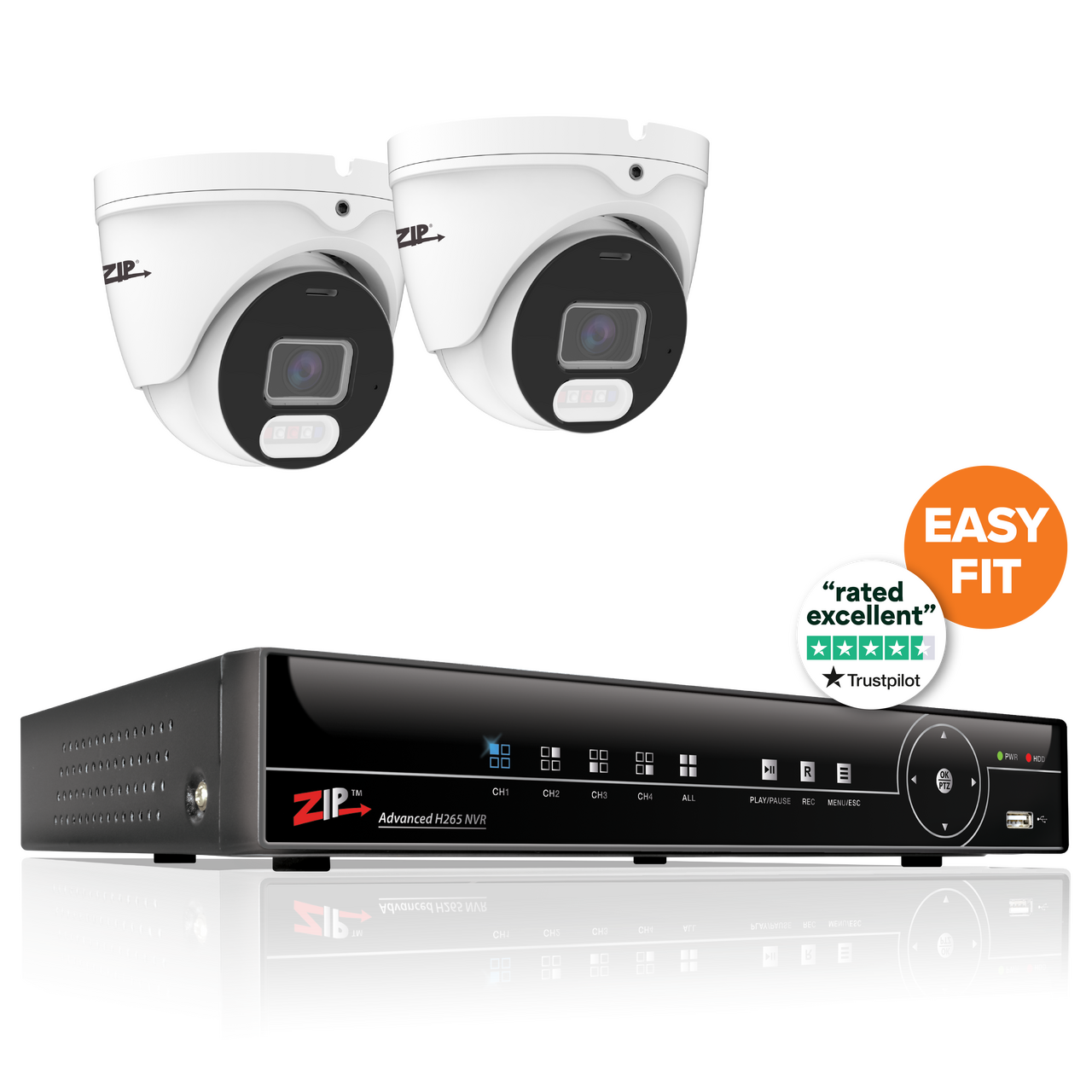 Easy-Fit IP CCTV 4 Channel 1TB Kits