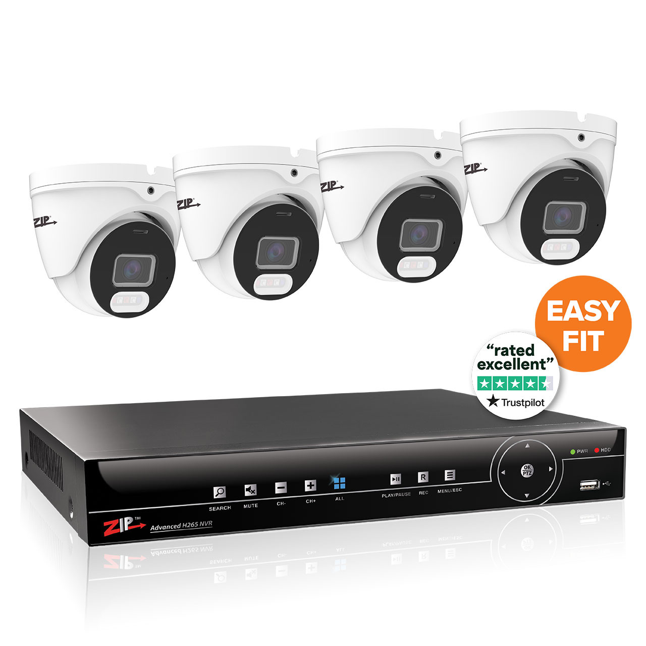 Easy-Fit IP CCTV 8 Channel  2TB Kits