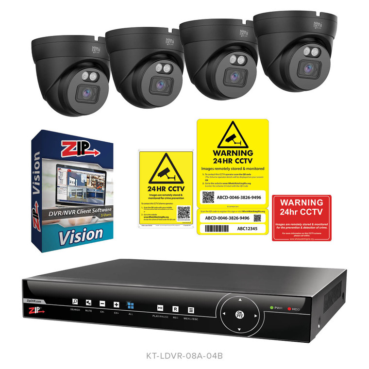 8Ch Gem Lite 2MP DVR 1TB Kit