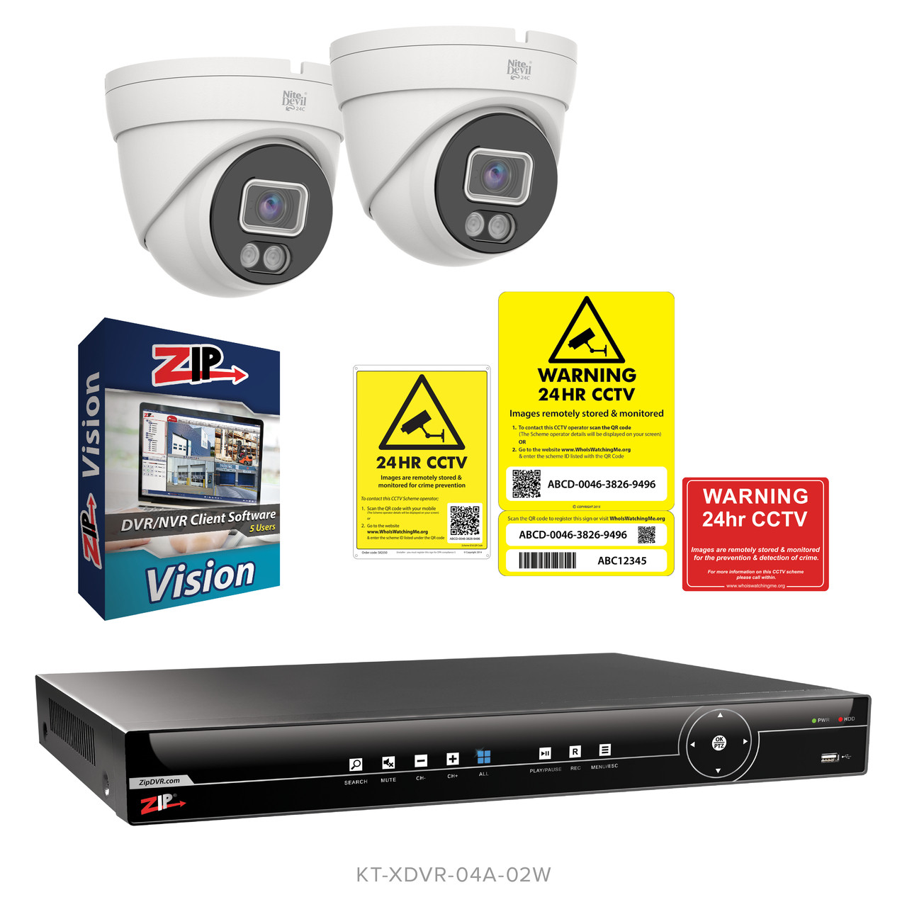 4Ch Pro 4K XVR Base Kit 1TB