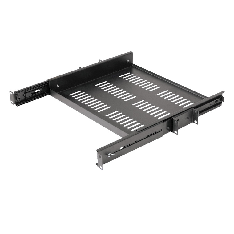 19 Inch Rack-Mount 1U Sliding Shelf 14 Inch Deep