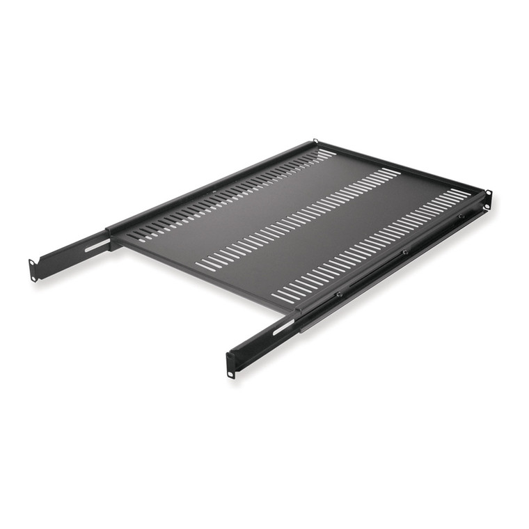 19 Inch 1U Rack-Mount Sliding Shelf 26 Inch Deep